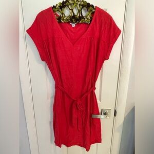 Bright pink women’s spring dress size L